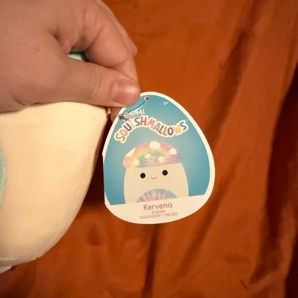 Squishmallow Kervena The Tie Dye Mushroom 14” Stuffy